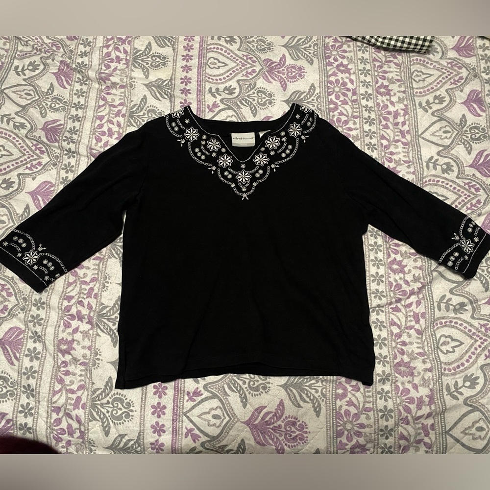 Embroidered top
